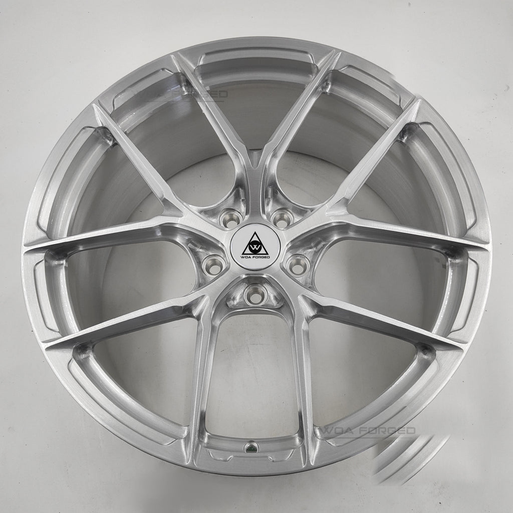 BMW Forged Monoblock Wheels — Racing Spoke, Brushed Finish (Set of 4)