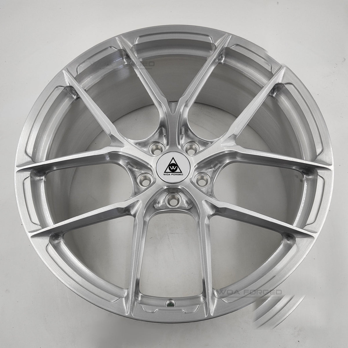 BMW Forged Monoblock Wheels — Racing Spoke, Brushed Finish (Set of 4)