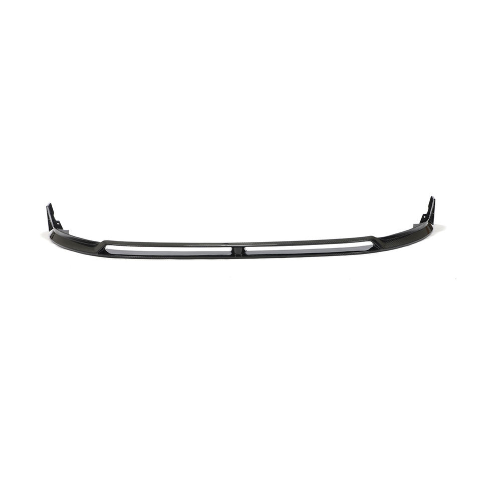 Carbon fiber front lip for VW Golf MK8 GTI — front view