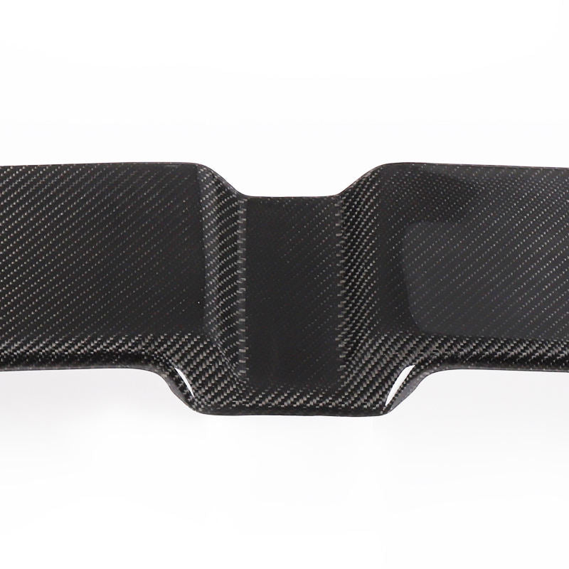 Carbon fiber ducktail spoiler — center detail