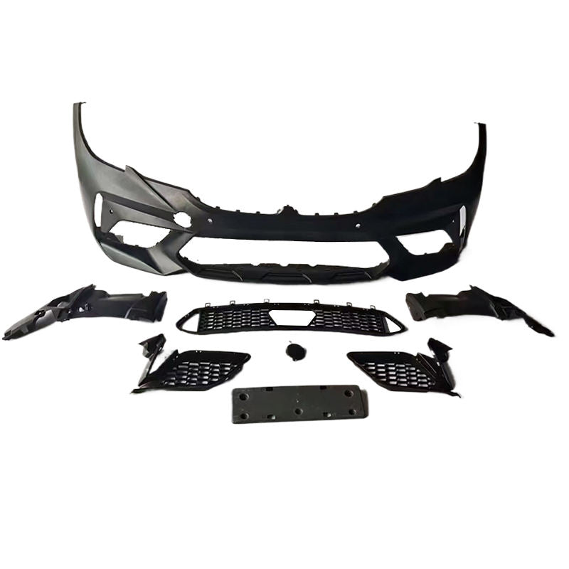G20 M3-style bumper and grille components, black finish
