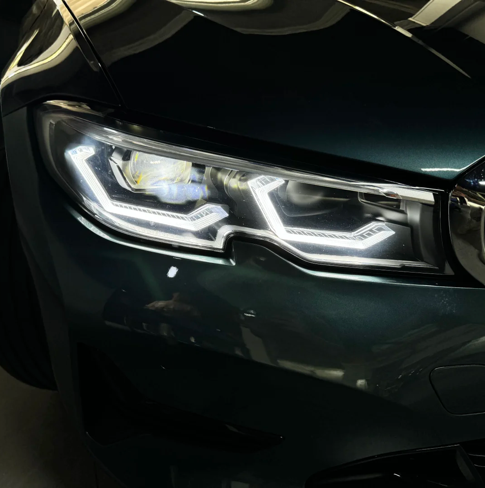CCTC G80 laser-style LED headlights DRL detail