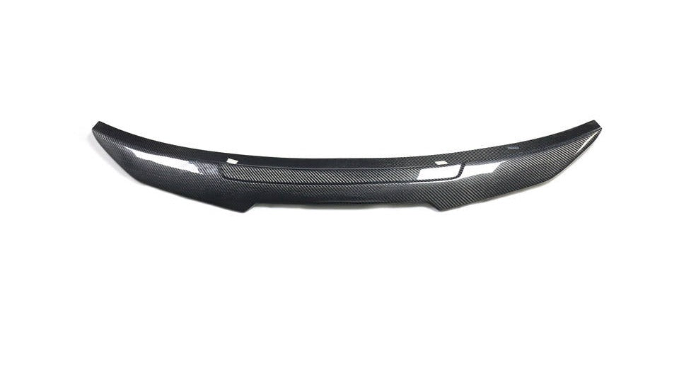 Audi A4 Sedan (B8) Carbon Fiber Trunk Lip Spoiler — PSM Style, Highkick Duckbill (2013–2016)