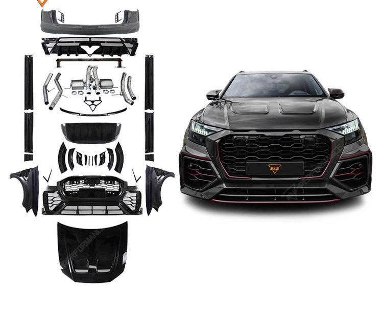 Upgrade to M Style Dry Carbon Fiber Body Kit — for Q8