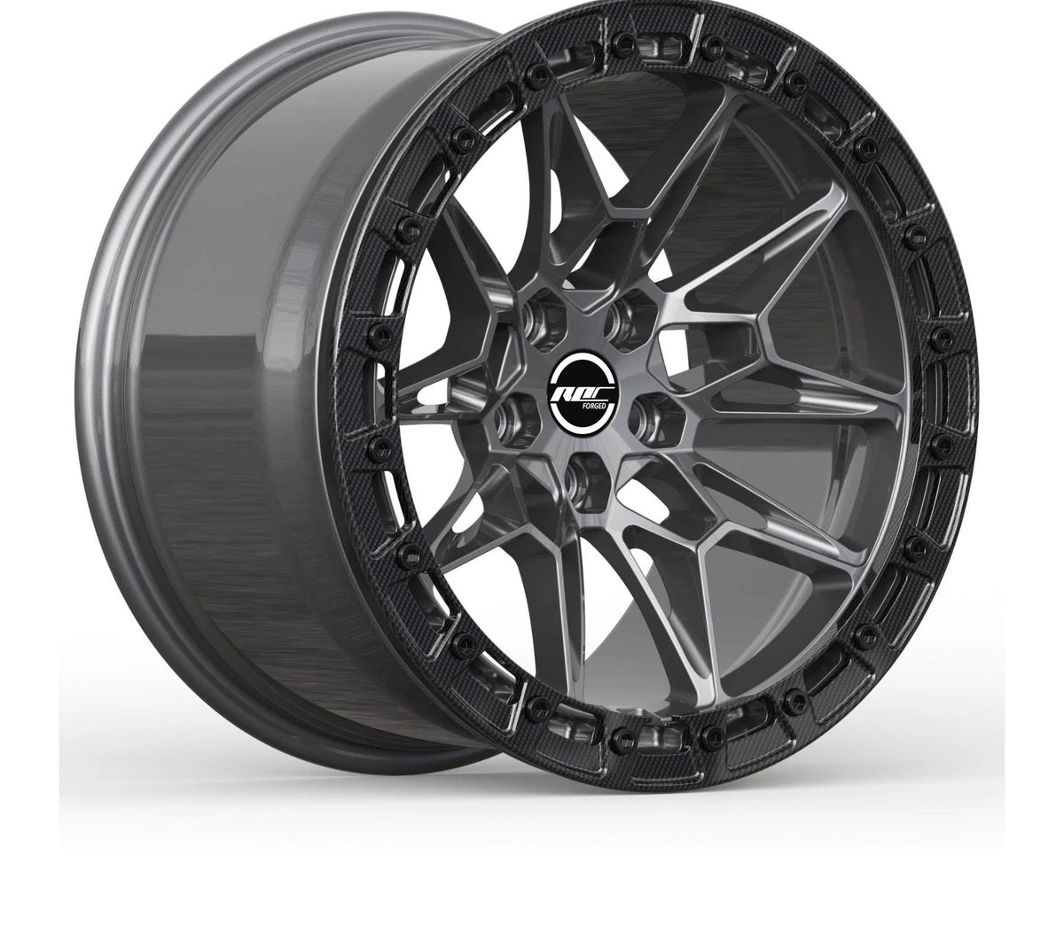 Roc Carbon Fiber Beadlock Drag Sport 18 Inch Forged Rims 5x114.3 Beadlock — for S650