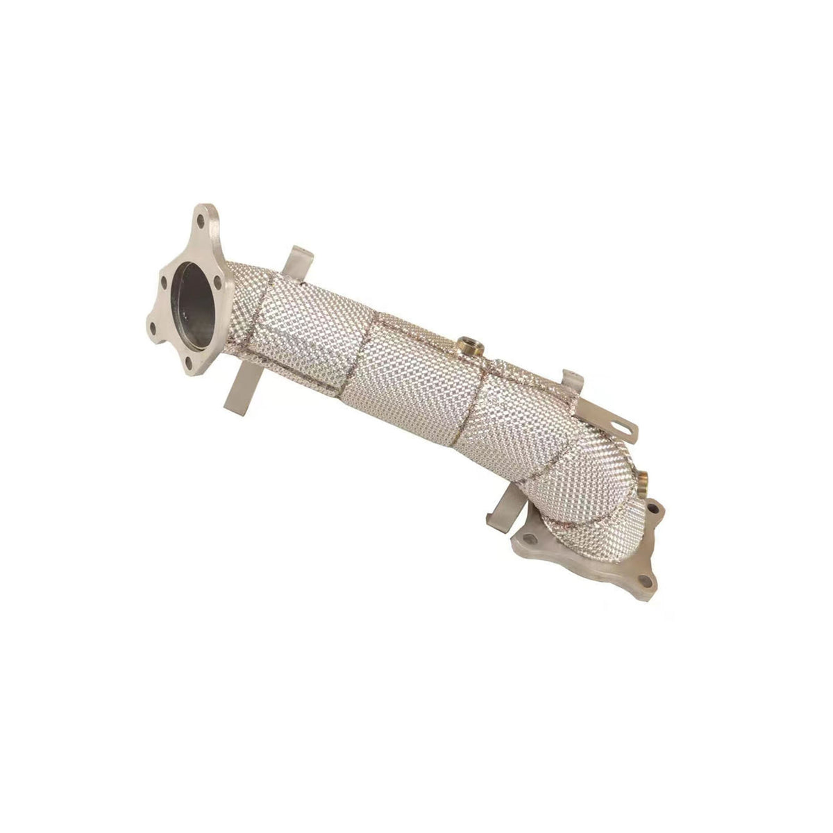 CSZ Exhaust Racing Downpipe for Honda Civic Type R FL5 2.0T SS304 Straight Pipe Heat Shield Wrapped