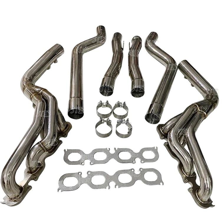 JTLD High Performance 304 Stainless Steel Longtube Headers Downpipe for W204 AMG M156 C63