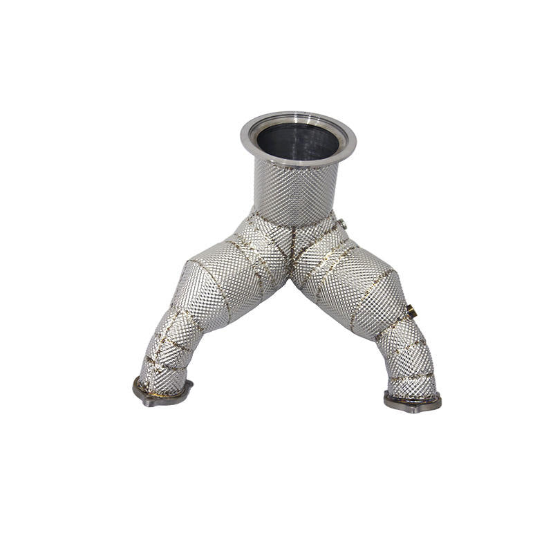 OEM High-Performance Downpipe with Catalyst for Audi S4 S5 B9.5 3.0T 2019-2023 Heat Shield SS304 Downpipe Exhaust System