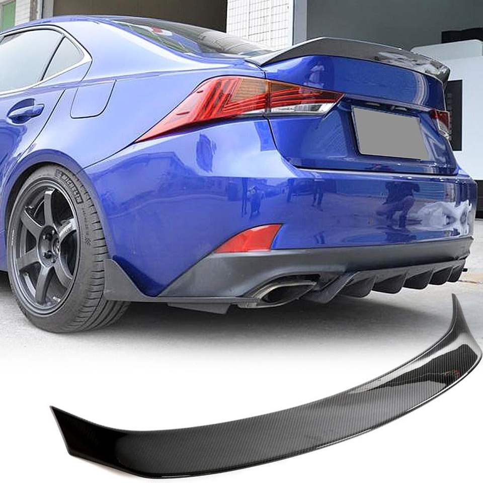 Lexus IS/IS250/IS300/IS350 Dry Carbon Fiber Rear Trunk Spoiler (2014–2020)