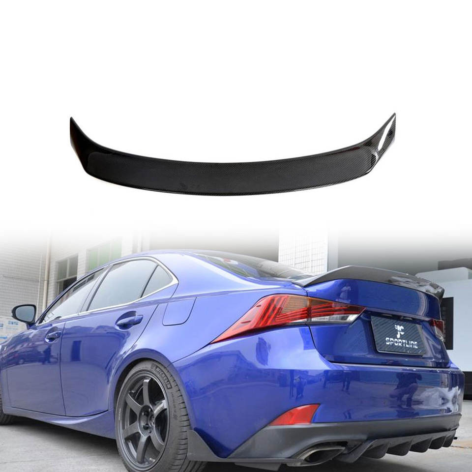Lexus IS/IS250/IS300/IS350 Dry Carbon Fiber Rear Trunk Spoiler (2014–2020)