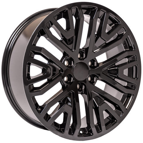 Gmc Sierra Silverado 22 inch 6x139.7 gloss black wheels (1500)