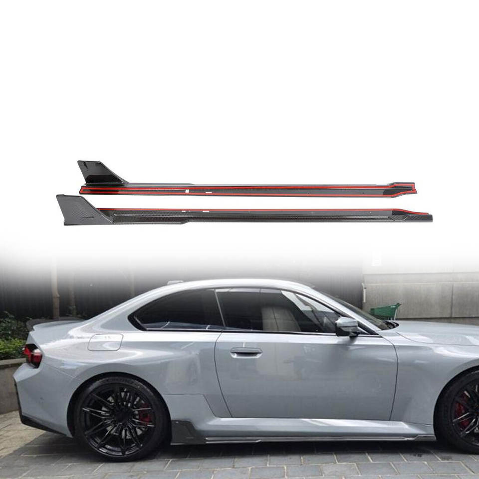 BMW M2 (G87) Carbon Fiber Side Skirts — Rocker Panels (2023–2024)