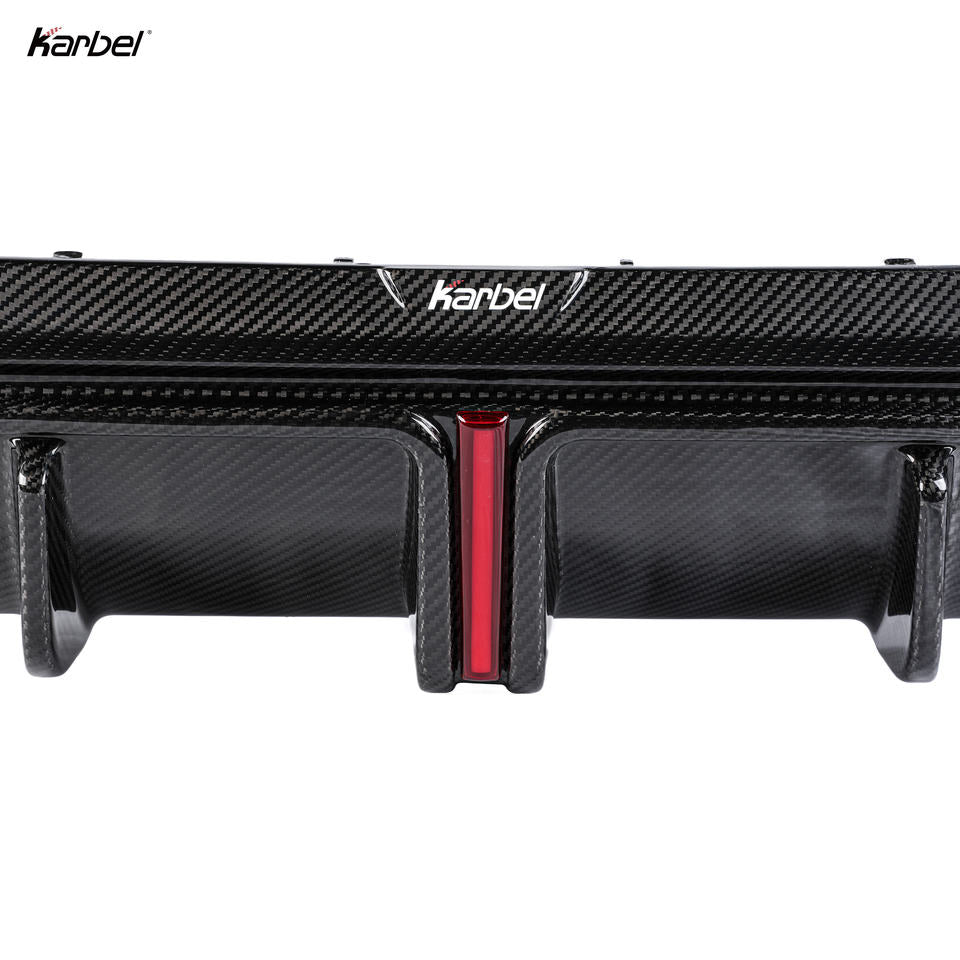 BMW 8 Series (G16) Dry Carbon Fiber Rear Diffuser — KB Style