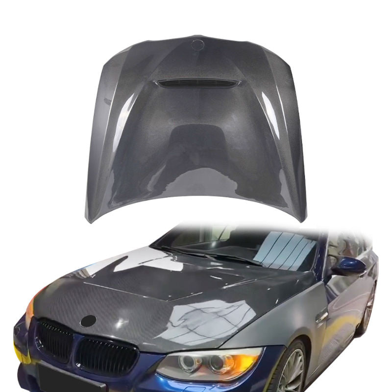 Customized GTS Style E92 Real Carbon Fiber Bonnet Hood — for 2007–2010 3 Series (E92/E92)