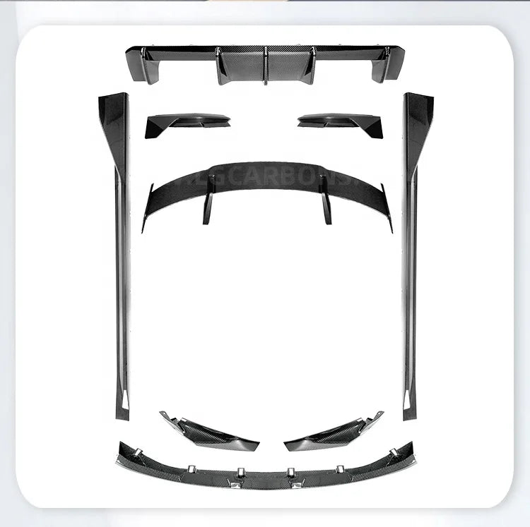 Dry Carbon G80 G82 MP Style Front Lip Side Skirts Rear Diffuser Spoiler Wing Kit