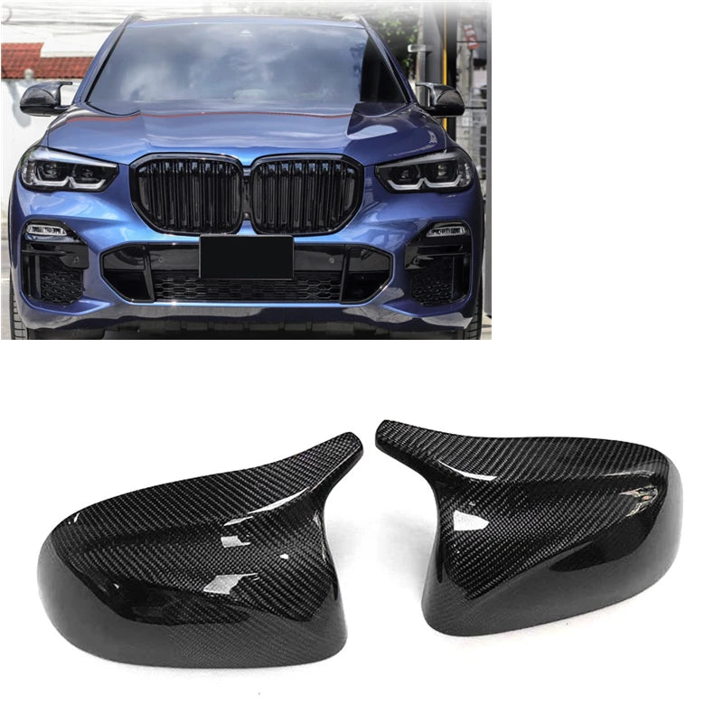 Real Carbon Fiber M Style Mirror Caps Cover — for 2018+ (G01/G02/G05/G01/G02/G05)
