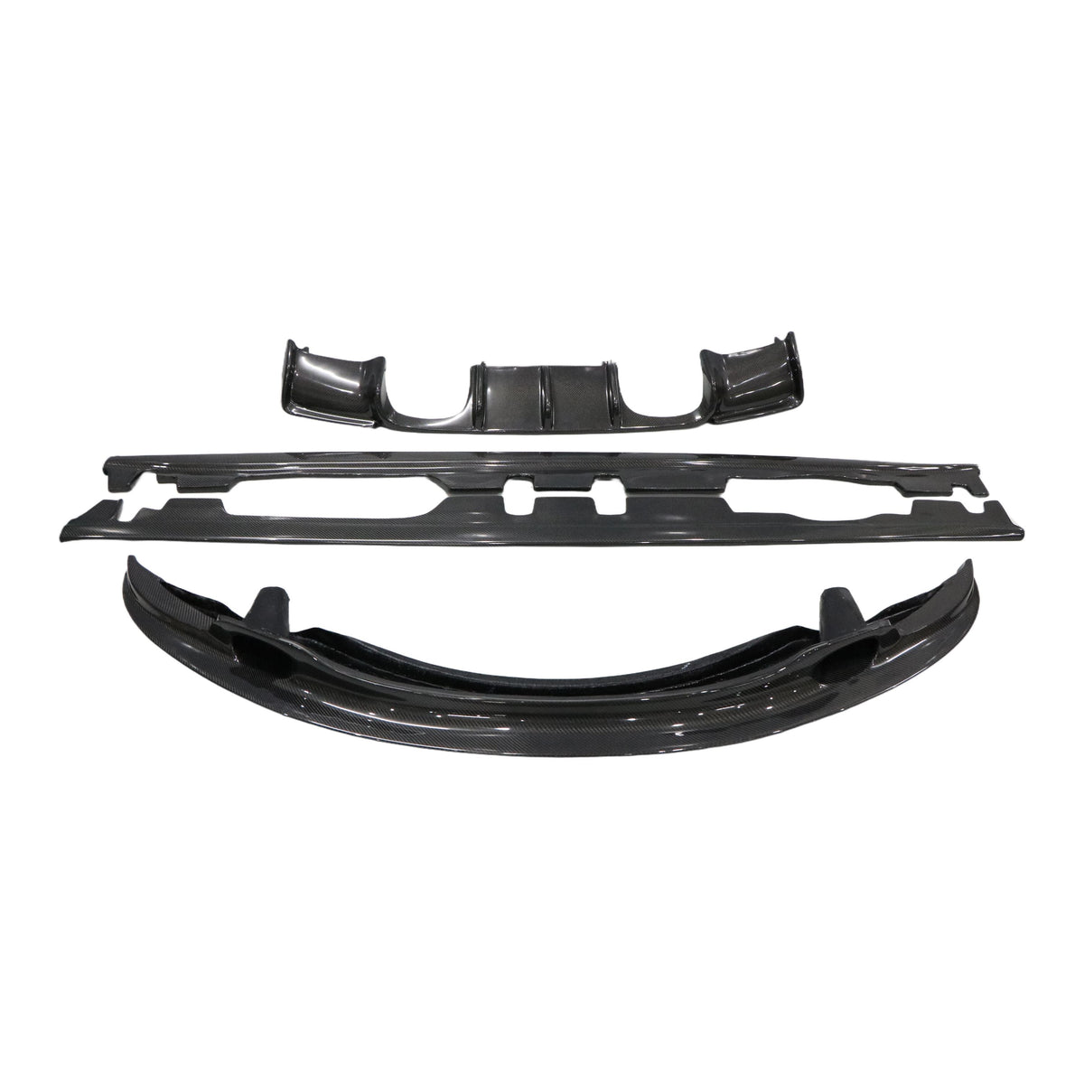 BMW 3 Series E92 E93 2 Door Coupe High Quality M3 Type 3K Real Carbon Fiber Front Lip Rear Lip Side Skirt Brand New Body Kit (KASUI)