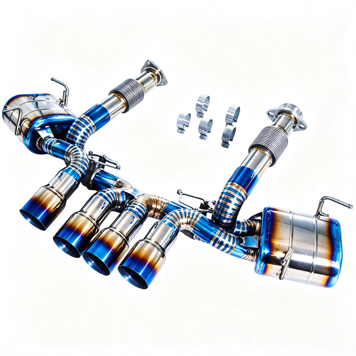 OEM-valve Compatible Exhaust Pipe — for C8