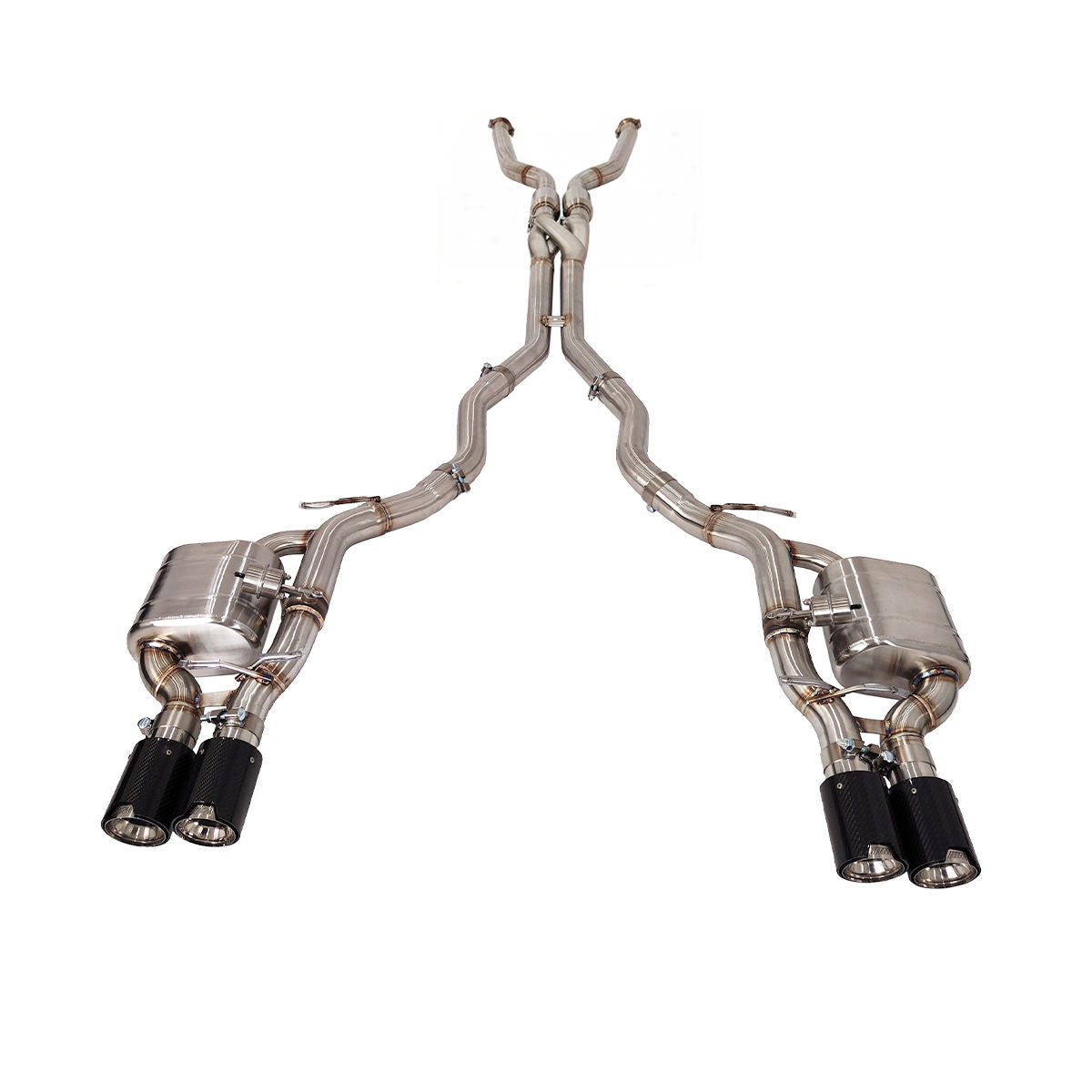 BMW E63 650i M6 E60 M5 Stainless Steel Z-pipe Valve Exhaust System 1.5mm Thick Universal Fit
