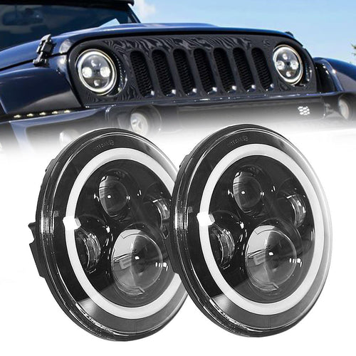 Auto Lighting System 7-Inch LED Headlight 12V 60W — Hi/Lo Beam + DRL