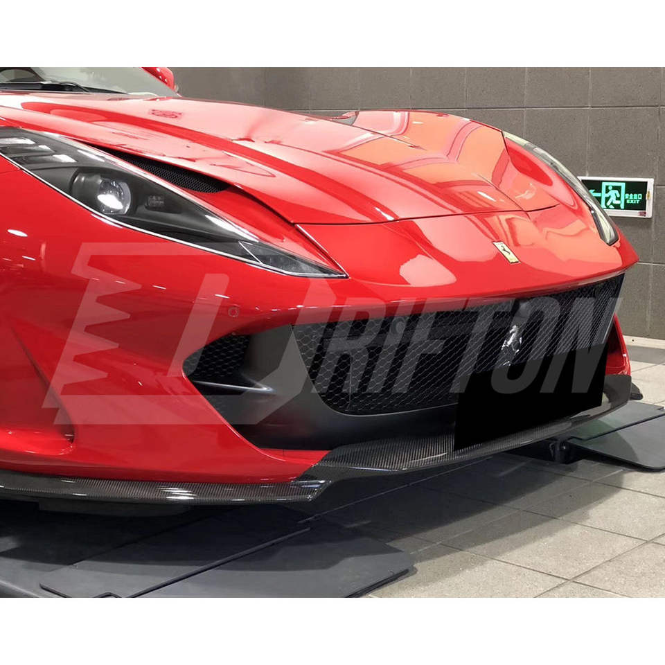 Ferrari 812 Superfast/GTS (F152) Dry Carbon Fiber Front Lip — N Style (2017+)