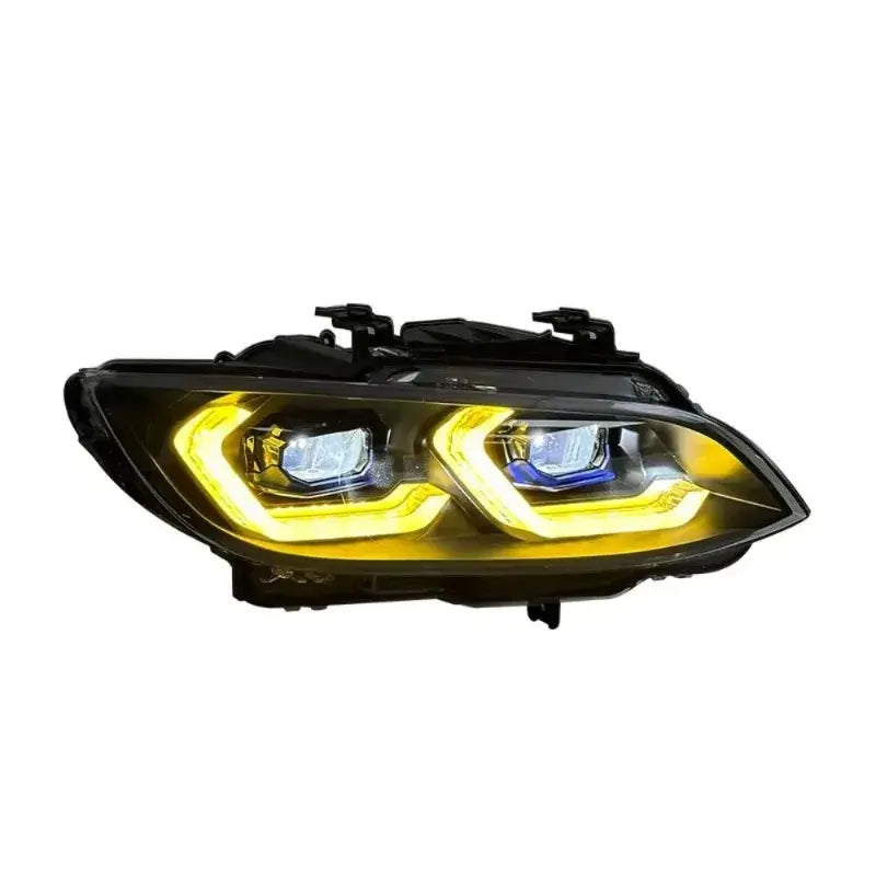 BMW 3 Series LED (E92/E93) Headlights — Yellow/White DRL, Plug and Play (2006–2009)