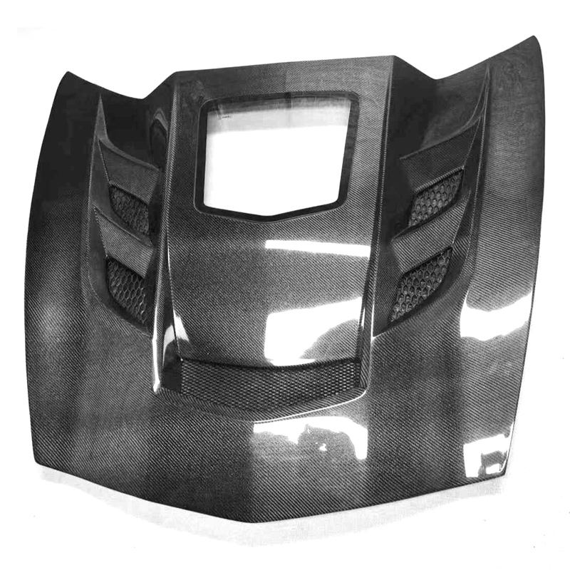 New High Quality Black Forged Carbon Fiber Bonnet Cover for C6 C7 Corvette Chevrolet