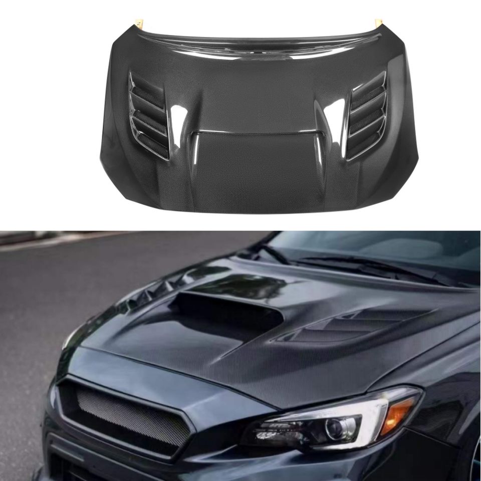 Subaru Impreza WRX/STI Carbon Fiber Hood — Real Carbon (2015–2021)