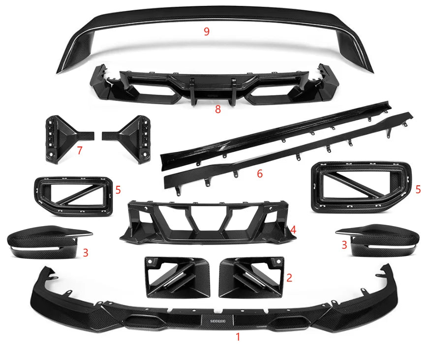 SQ Style Dry Carbon Body Kit — for G87