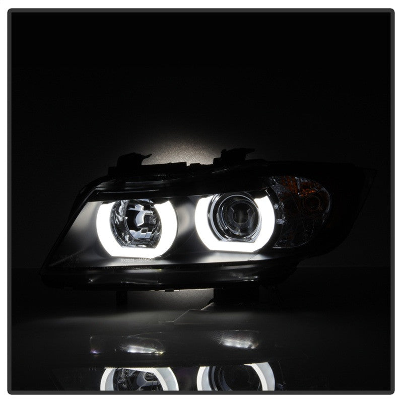 BMW 3 Series/M3 Snake-Eye LED (E90/E91) Headlights — Yellow DRL (2005–2012)