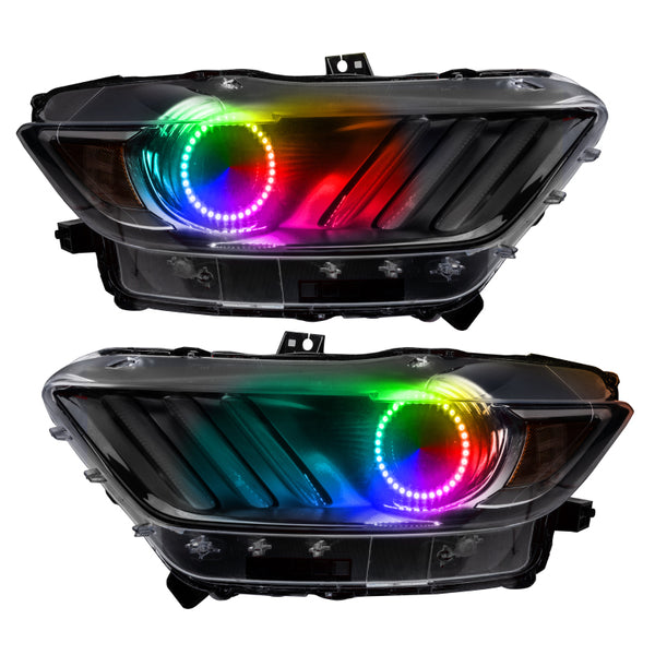 Ford Mustang RGB Demon-Eye DRL Kit — Phone App Controlled (2015–2017)