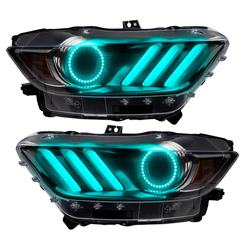 Ford Mustang RGB Demon-Eye DRL Kit — Phone App Controlled (2015–2017)