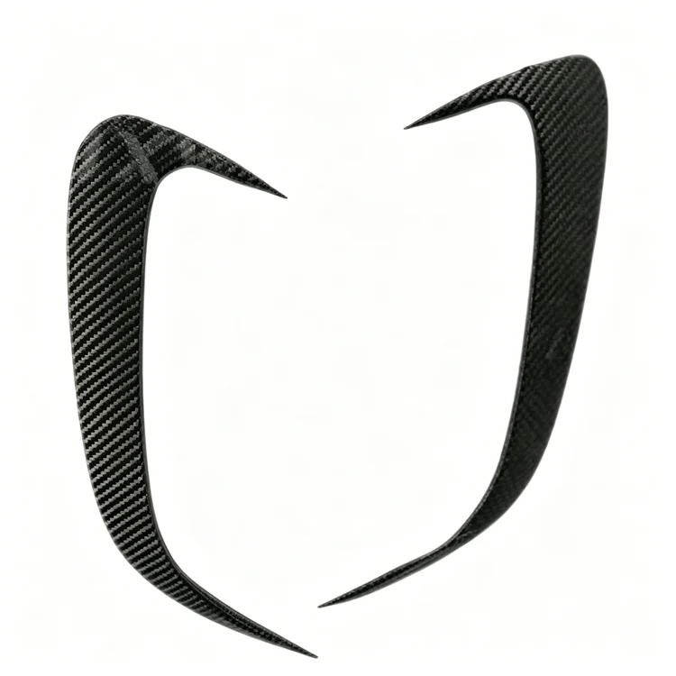 Carbon Fiber Rear Bumper Air Deflector 2-Piece Set — for W167