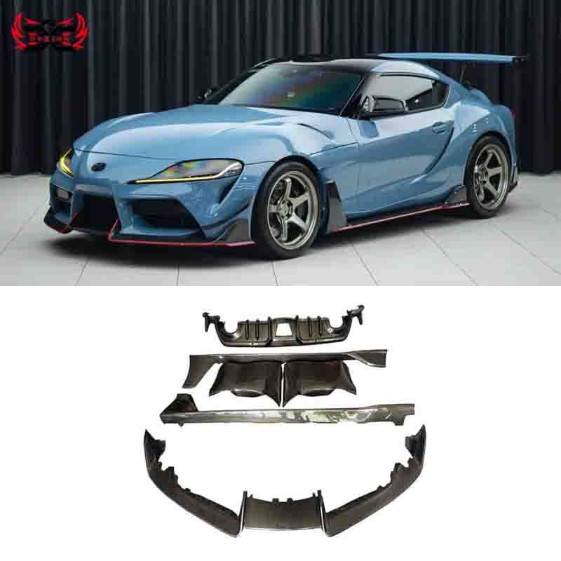 AD Body Kit Dry Carbon Fiber Front Lip Rear Diffuser Side Skirts — for A90/A91