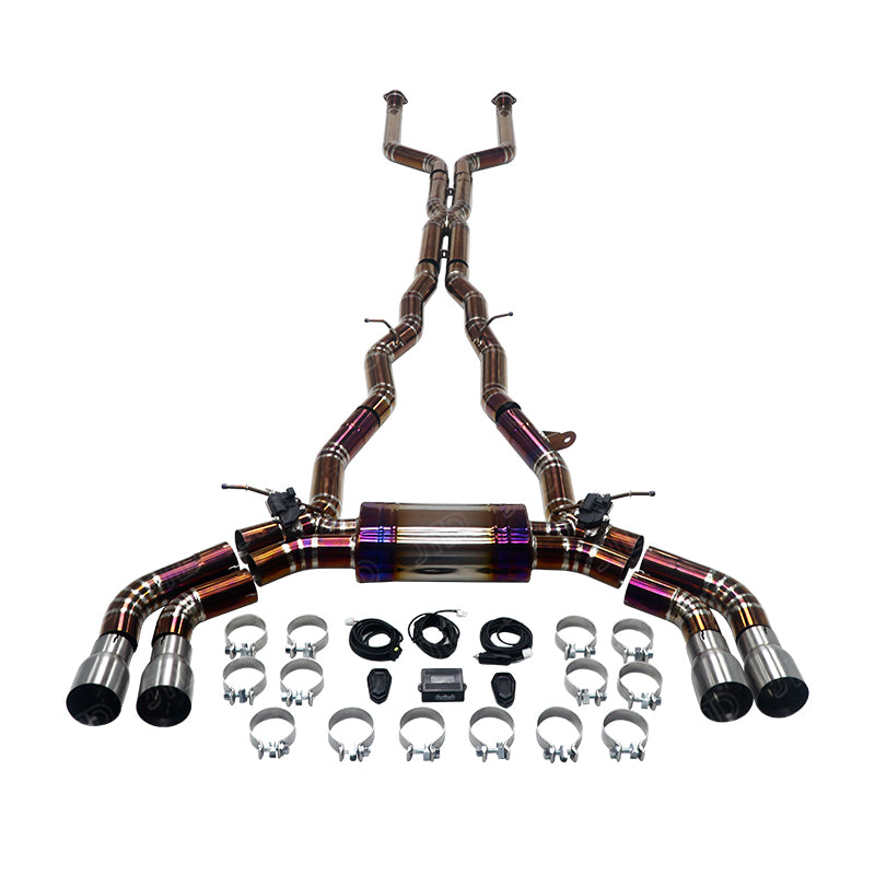 Titanium Exhaust Catback with Remote Control