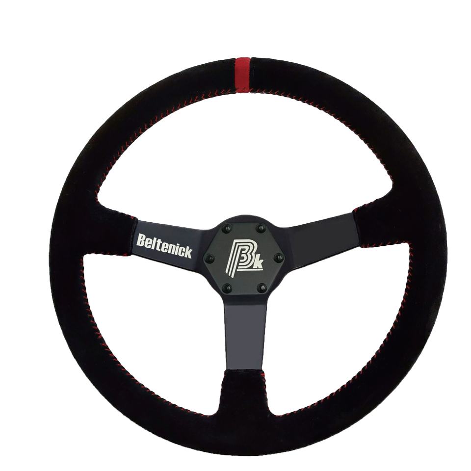 Sports Aluminum Spoke Suede Superior Quality 14 Inch 350mm Diameter 72mm Depth Deep Corn Drifting Steering Wheel Model