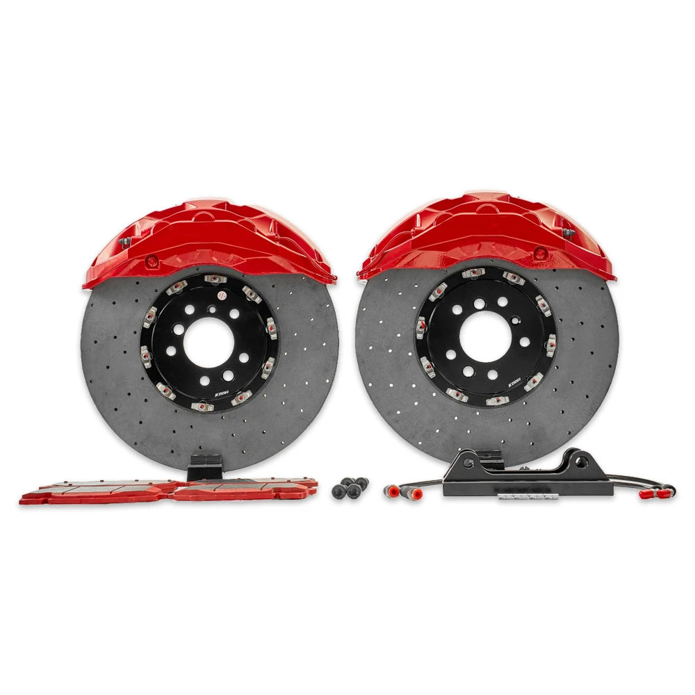 Porsche 718 Cayman New Auto Part 10 Pot Brake Caliper Kit Carbon Rotors Ceramic Pads Spare Systems