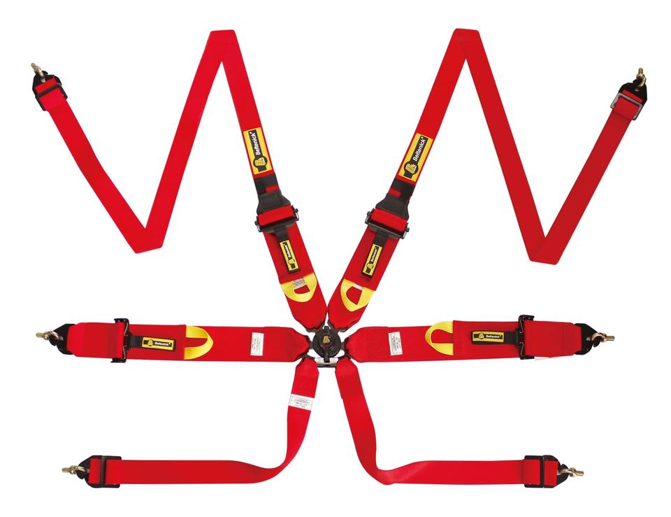 FIA 8853-2016 Certified Car Racing Harness with Polyester Material 6 Points Safety Belt RCU-1003H (8853–2016)