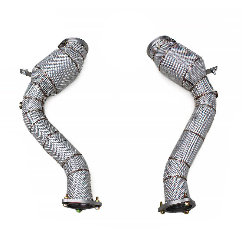 Auto Heat Shield Straight Downpipe — for 2019–2024