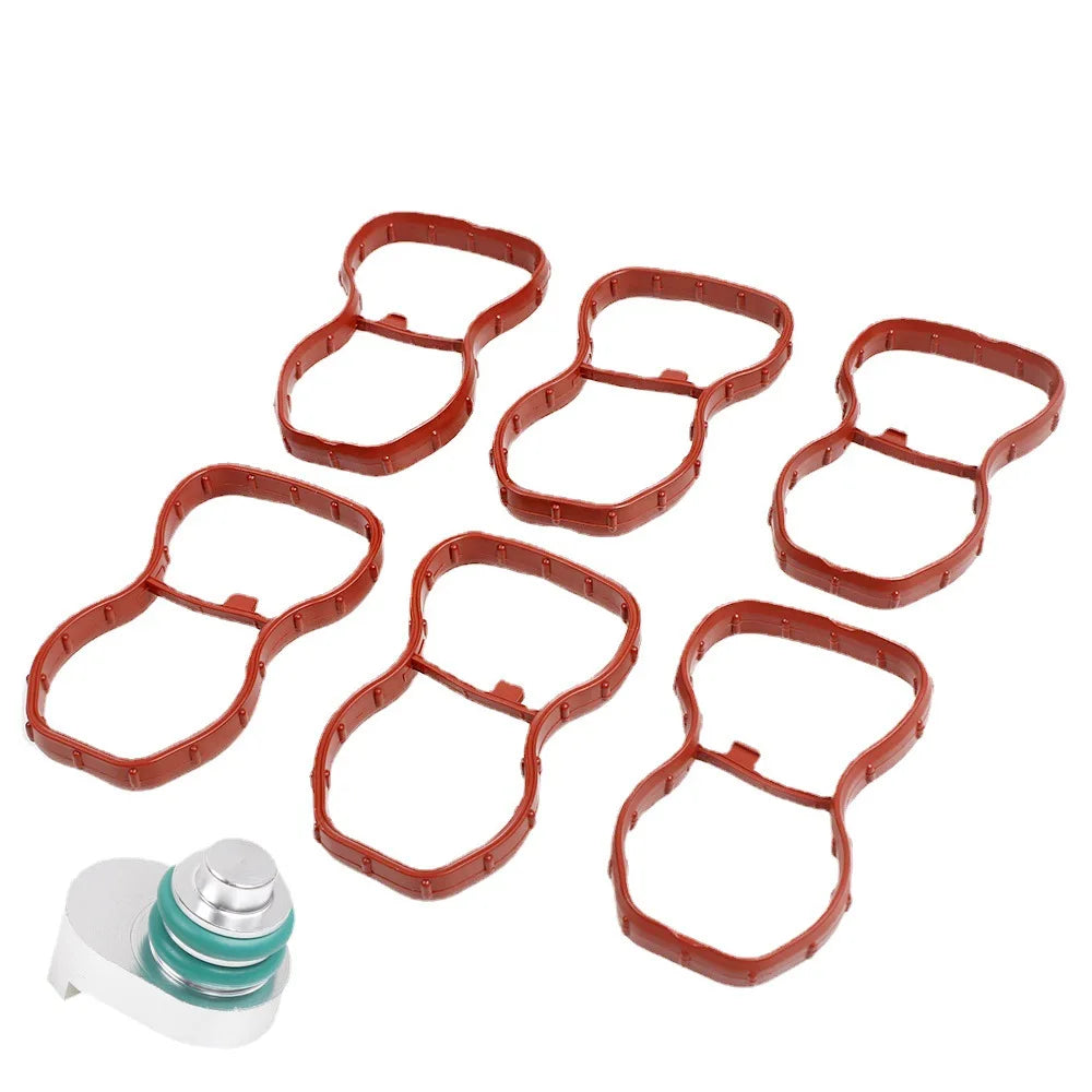BMW E70 F01 F07 F10 F25 N57 E90 E91 E92 Engine Intake Swirl Flap Delete Blank Plug With Manifold Gaskets