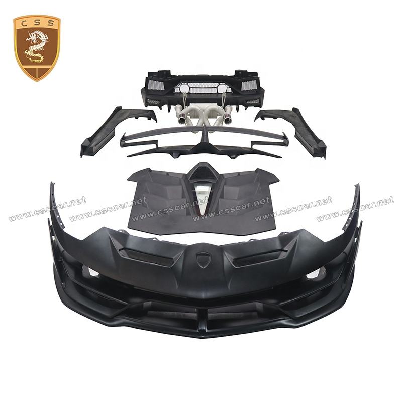 Half Carbon Fiber SVJ Style Car Bumper Full Body Kit