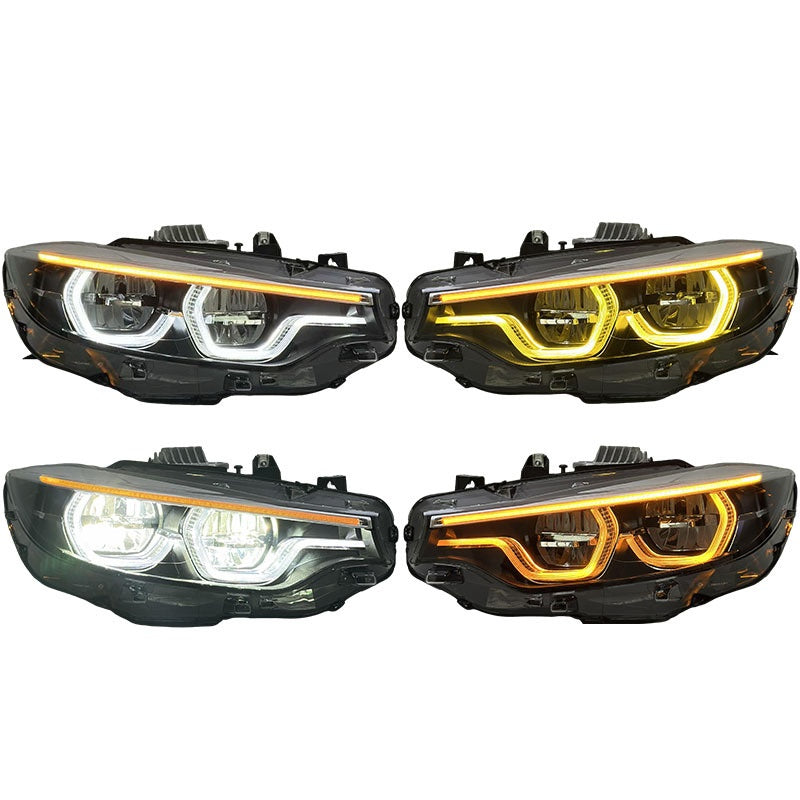 Iconic Style Tri-Color DRL LED Headlights — for BMW F32 / F80 / F82