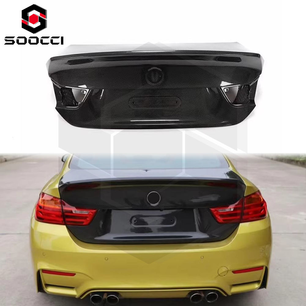 Real Carbon Fiber Csl Style F82 M4 Trunk Lid Cover Kit — for 4 Series (F82/F32)