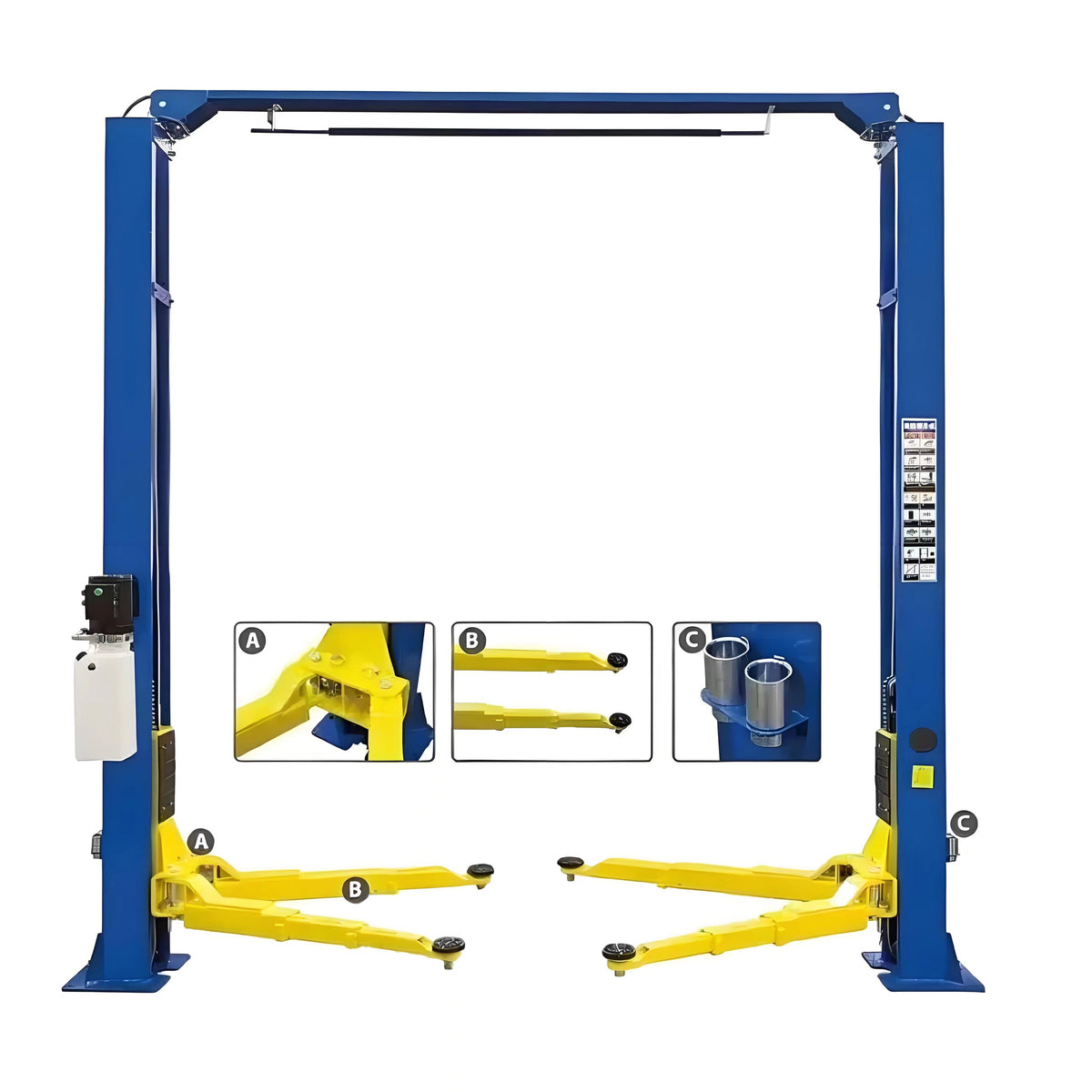 10000LBS/ 4500kg 1850mm Two Post Car Lift Car Elevator Workshop 2 Pole Car Lift Machine