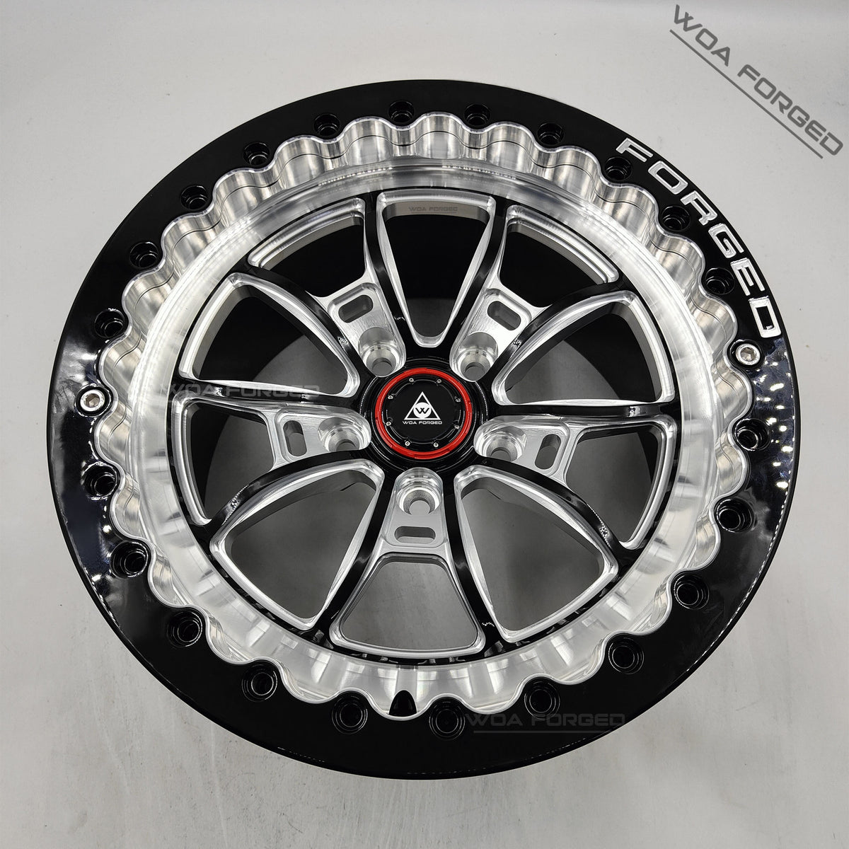 2 3 Piece Lightweight Forged Aluminum Drag Racing Car Concave Wheel Beadlock 5x114.3 5x120 5x112 15 17 18 Inch Gtr For Corvette