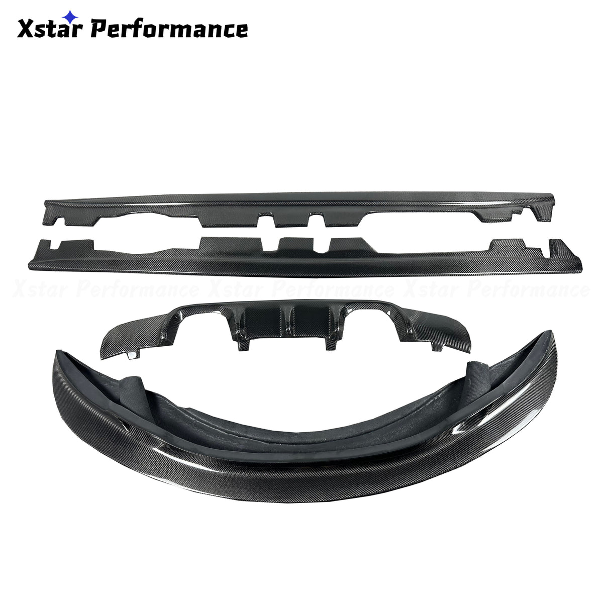 Xstar Style Carbon Fiber Body Kit Front Lip — for 2005–2012 3 Series (E90/E92/E93)