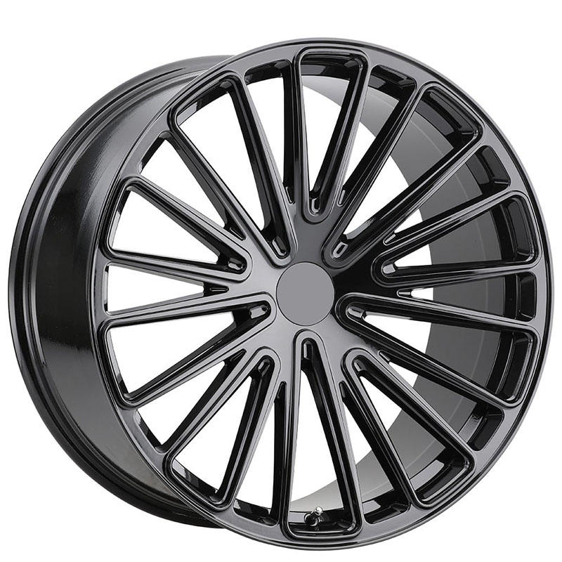 BMW Volkswagen Tesla Multi Spokes Luxury Gloss Black Car Wheel Rims 17 18 19 20 21 22 23 24 Inch Custom Wheels Forged
