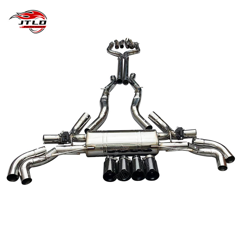 BMW X5 X6 M50i M60i G05 G06 4.4 Stainless Steel Valved Sport Catback Systems Muffler Exhaust Pipes For 2019+