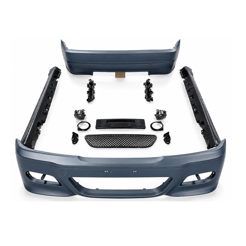 China Modified M3 Style Bodykit PP Plastic Side Skirt Front Rear Bumper Body Kit — for 1998–2004 3 Series (E46)