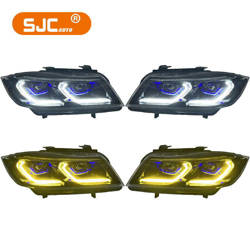 Auto V2 Style Dual Drl Head Lights — for 2005–2012 3 Series (E90/E91)
